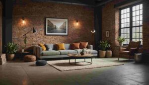 Créer des ambiances uniques avec briques, pavés et parpaings à l'intérieur