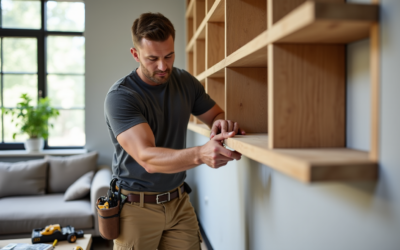 Astuces de pro pour fixer une grande étagère murale